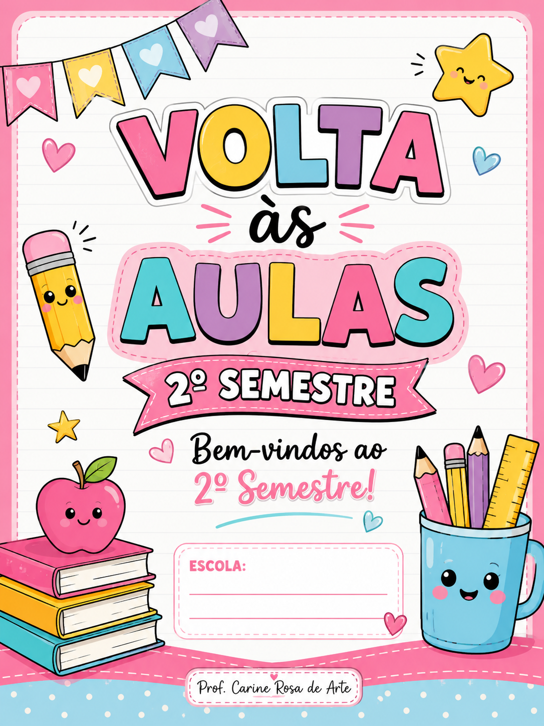 Capa do eBook Volta às Aulas 2º Semestre